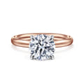 Unite - 14K White-Rose Gold Round Solitaire Diamond Engagement Ring