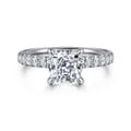 Winslow - 18K White Gold Cushion Cut Diamond Engagement Ring