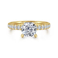 Winslow - 14K Yellow Gold Cushion Cut Diamond Engagement Ring