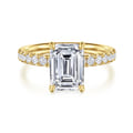 Winslow - 14K Yellow Gold Emerald Cut Diamond Engagement Ring