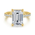 Winslow - 14K Yellow Gold Emerald Cut Diamond Engagement Ring
