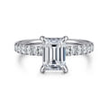 Winslow - 14K White Gold Emerald Cut Diamond Engagement Ring