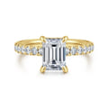 Winslow - 14K Yellow Gold Emerald Cut Diamond Engagement Ring