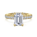 Winslow - 14K Yellow Gold Emerald Cut Diamond Engagement Ring