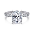 Winslow - 14K White Gold Elongated Cushion Diamond Engagement Ring