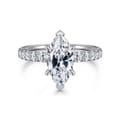 Winslow - Platinum Marquise Shape Diamond Engagement Ring