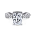 Winslow - 14K White Gold Radiant Cut Diamond Engagement Ring