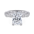 Winslow - 14K White Gold Radiant Cut Diamond Engagement Ring