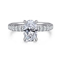 Winslow - 14K White Gold Oval Diamond Engagement Ring