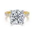 Winslow - 14K White-Yellow Gold Round Diamond Engagement Ring