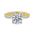 Winslow - 14K White-Yellow Gold Round Diamond Engagement Ring