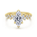 Cove - 14K Yellow Gold Marquise Shape Diamond Engagement Ring