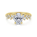 Cove - 14K Yellow Gold Oval Diamond Engagement Ring