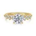 Cove - 14K Yellow Gold Round Diamond Engagement Ring