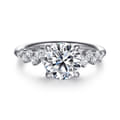 Cove - 14K White Gold Round Diamond Engagement Ring