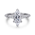 Carinna - Platinum Marquise Shape Diamond Engagement Ring