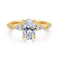 Carinna - 18K Yellow Gold Oval Diamond Engagement Ring