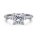 Carinna - 18K White Gold Princess Cut Diamond Engagement Ring