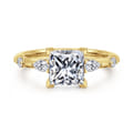 Carinna - 14K Yellow Gold Princess Cut Diamond Engagement Ring