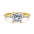 Carinna - 18K Yellow Gold Princess Cut Diamond Engagement Ring