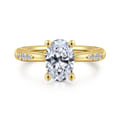 Carroline - 14K Yellow Gold Oval Diamond Engagement Ring