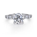 Joanie - 14K White Gold Round Diamond Engagement Ring