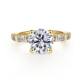 Joanie - 14K Yellow Gold Round Diamond Engagement Ring