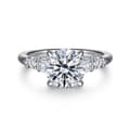 Chana - 14K White Gold Round Diamond Engagement Ring