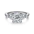 Nilla - 14K White Gold Round Diamond Engagement Ring