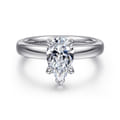 Neema - Platinum Pear Shape Diamond Engagement Ring