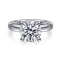 Neema - 14K White Gold Round Diamond Engagement Ring