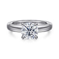 Neema - Platinum Round Diamond Engagement Ring