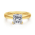 Neema - 18K Yellow Gold Princess Cut Diamond Engagement Ring