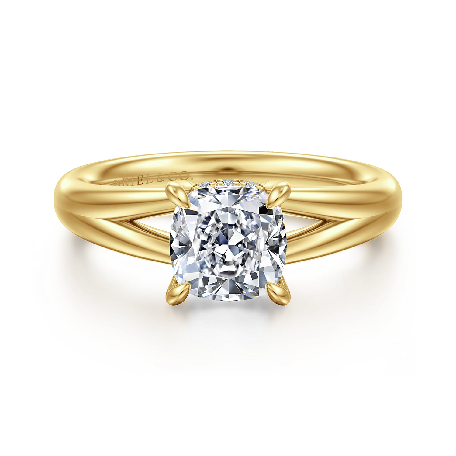 Split Foundation Diamond Engagement Ring