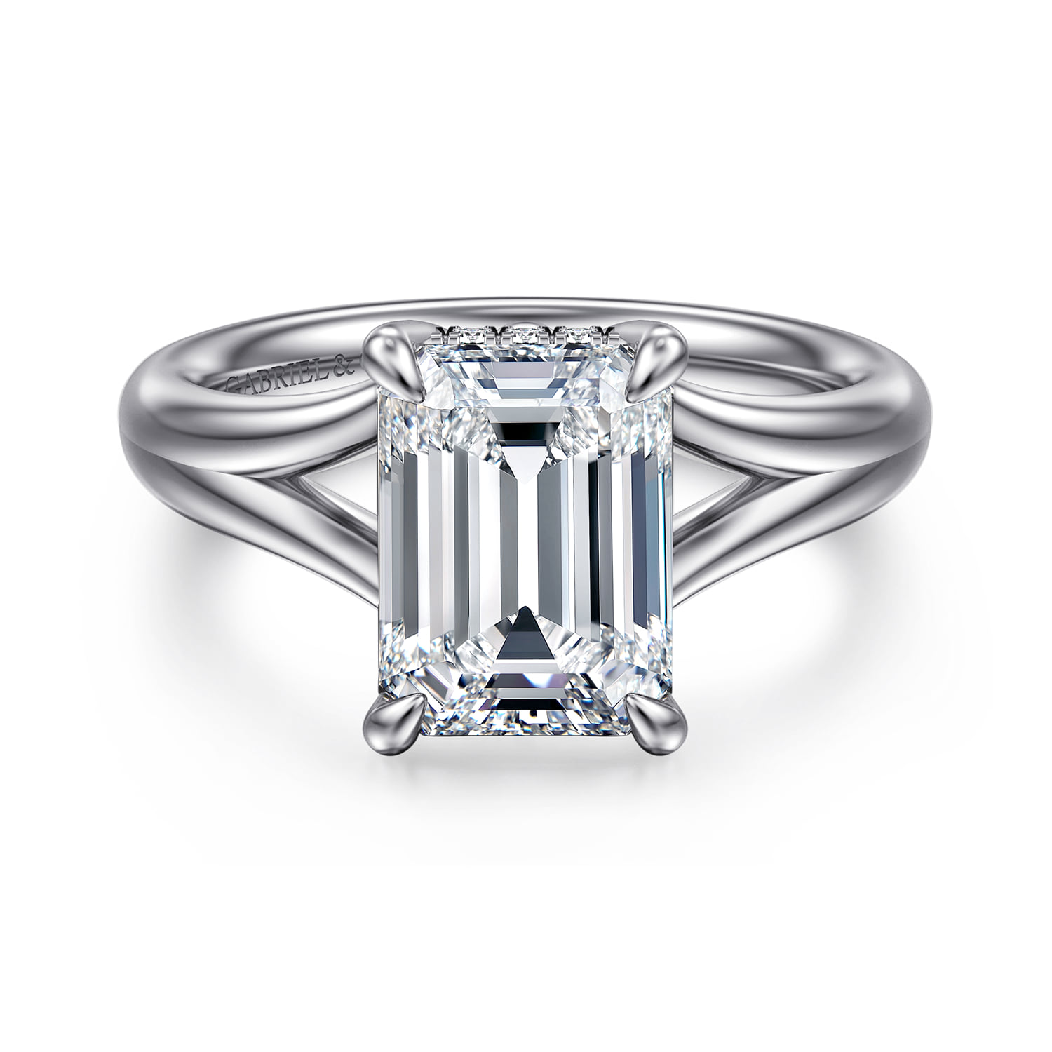 Split Foundation Diamond Engagement Ring