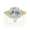 Alexa - 14K Yellow Gold Pear Shape Diamond Engagement Ring