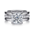 Reeba - 14K White Gold Round Diamond Engagement Ring