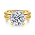 Robin - 14K Yellow Gold Round Diamond Engagement Ring