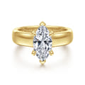 Reeve - 14K Yellow Gold Marquise Shape Diamond Engagement Ring