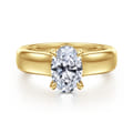 Reeve - 14K Yellow Gold Oval Diamond Engagement Ring