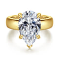 Reeve - 14K Yellow Gold Pear Shape Diamond Engagement Ring