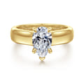 Reeve - 14K Yellow Gold Pear Shape Diamond Engagement Ring