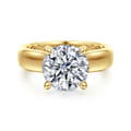 Reeve - 14K Yellow Gold Round Diamond Engagement Ring