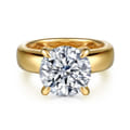 Reeve - 14K Yellow Gold Round Diamond Engagement Ring