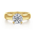 Reeve - 14K Yellow Gold Round Diamond Engagement Ring
