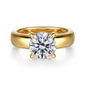 Reeve - 14K Yellow Gold Round Diamond Engagement Ring
