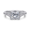 Taye - 14K White Gold Split Shank Princess Cut Diamond Engagement Ring