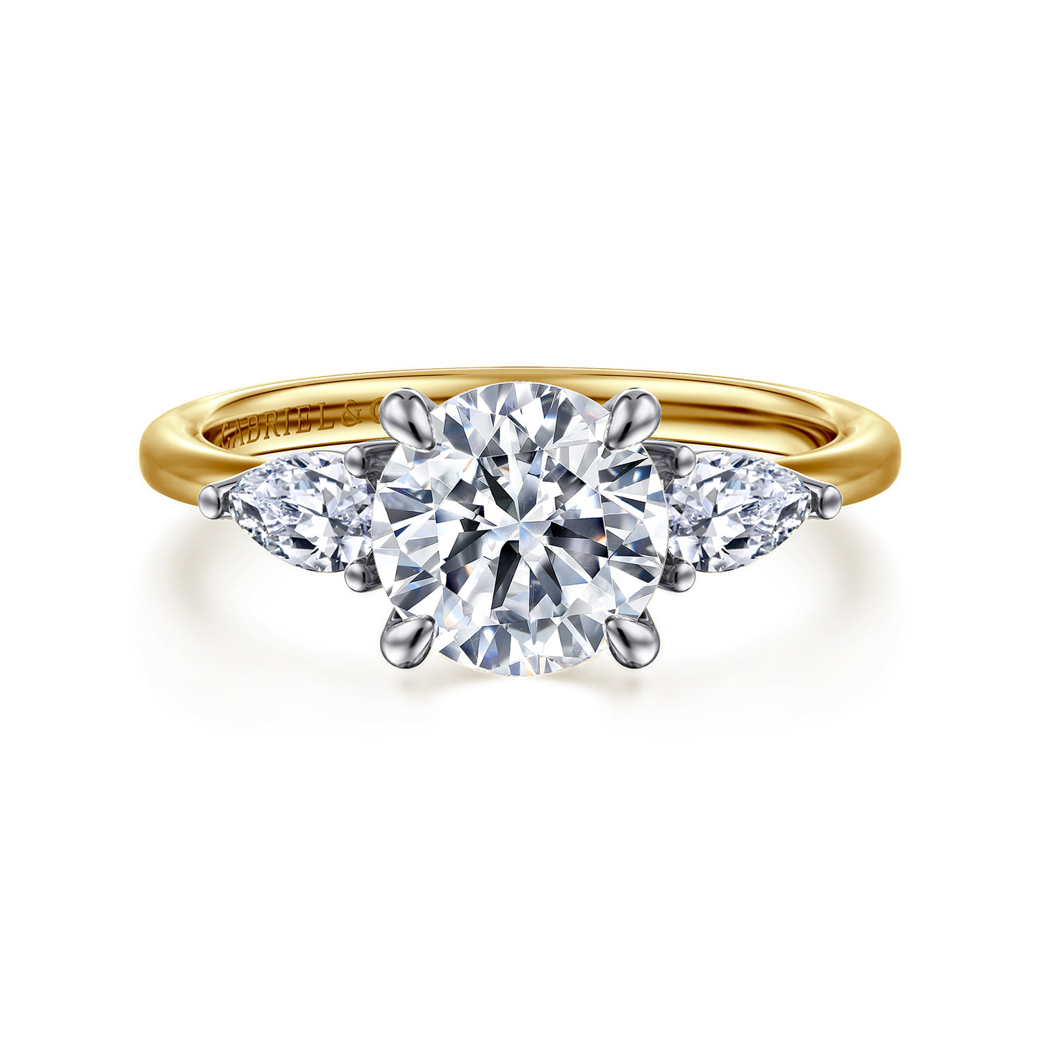 Three Stone Diamond Engagement Ring