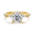 Marline - 14K Yellow Gold Round Diamond Engagement Ring