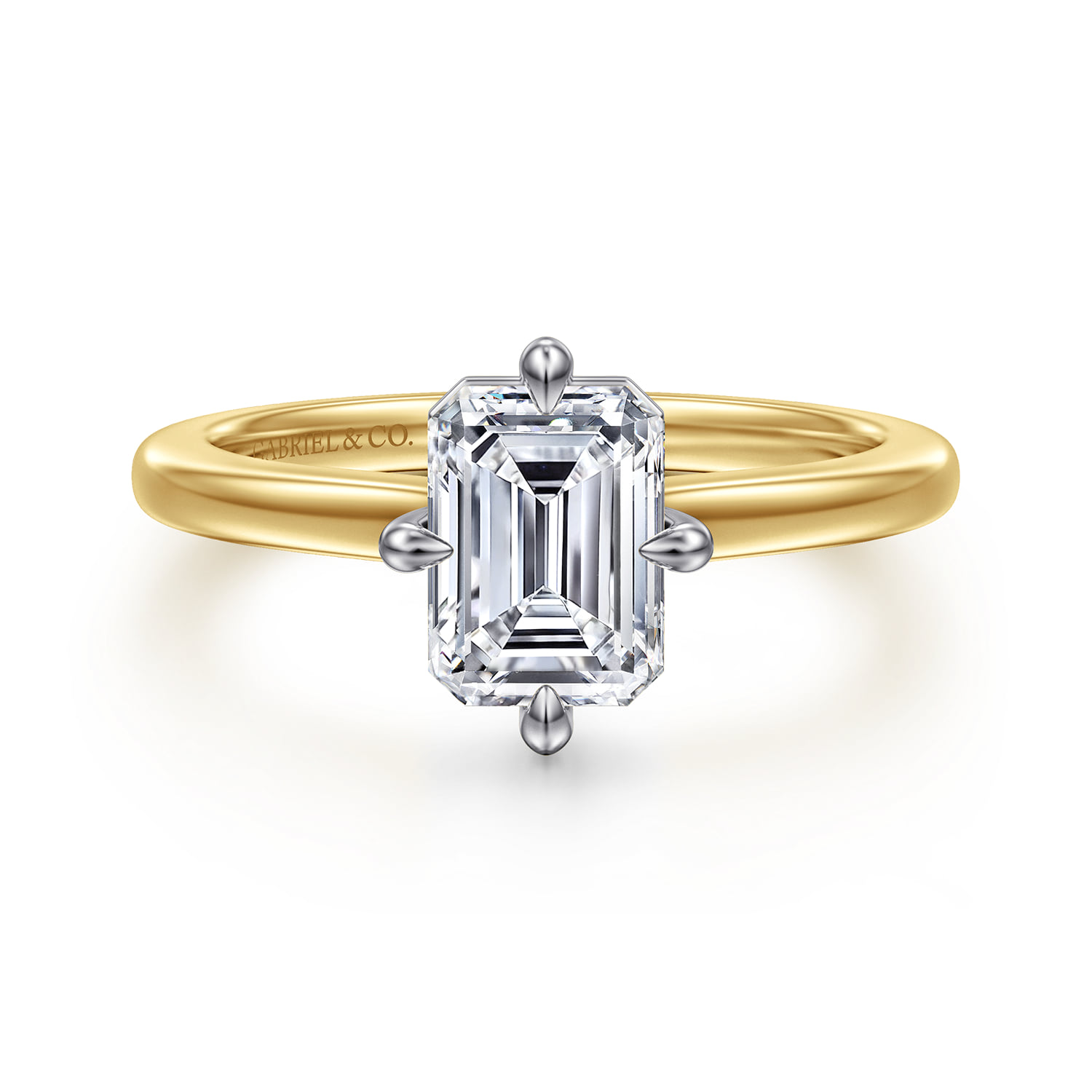 Compass Prong Solitaire Diamond Engagement Ring